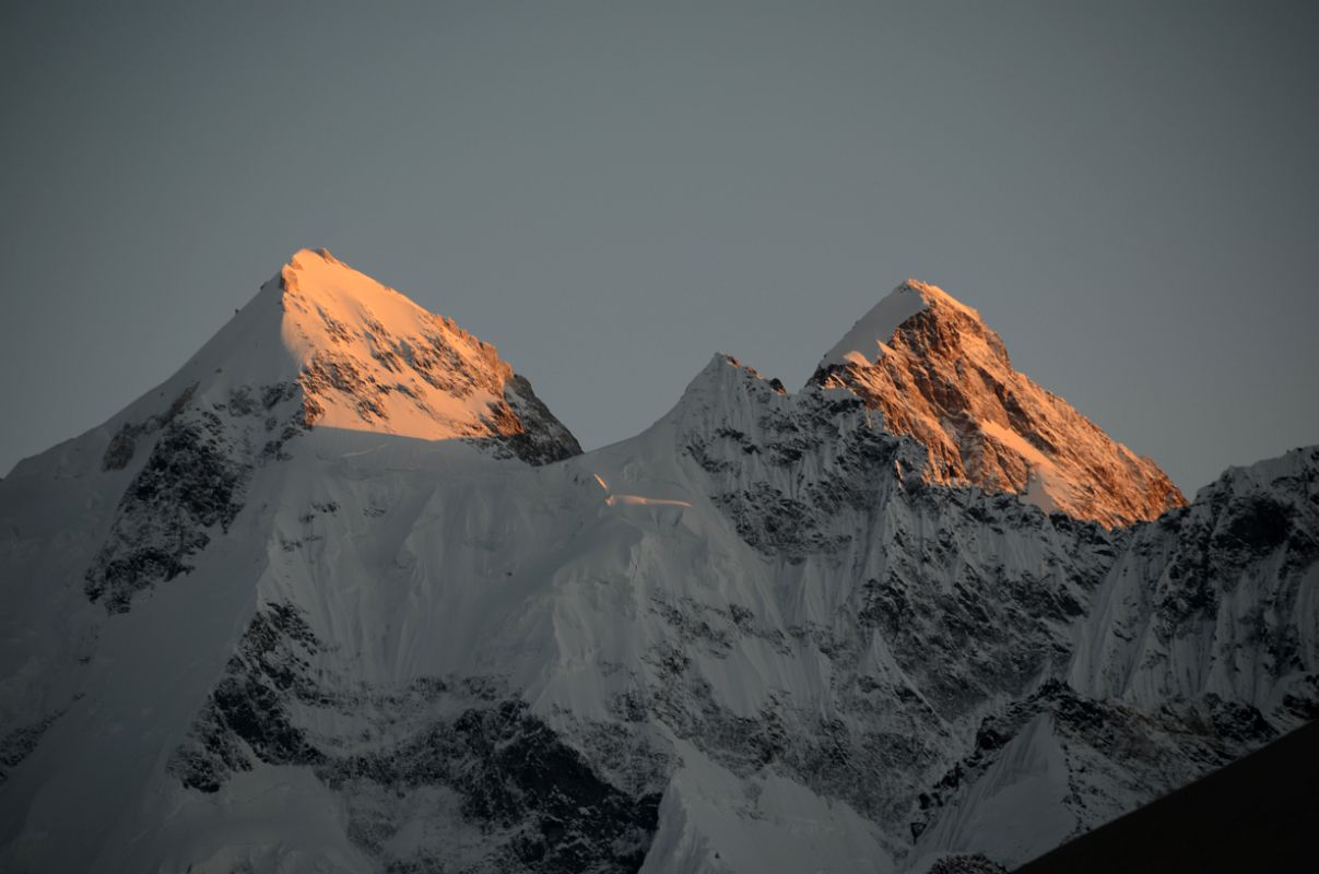 36 Gasherbrum II, Gasherbrum III North Faces At Sunset From Gasherbrum North Base Camp In China 